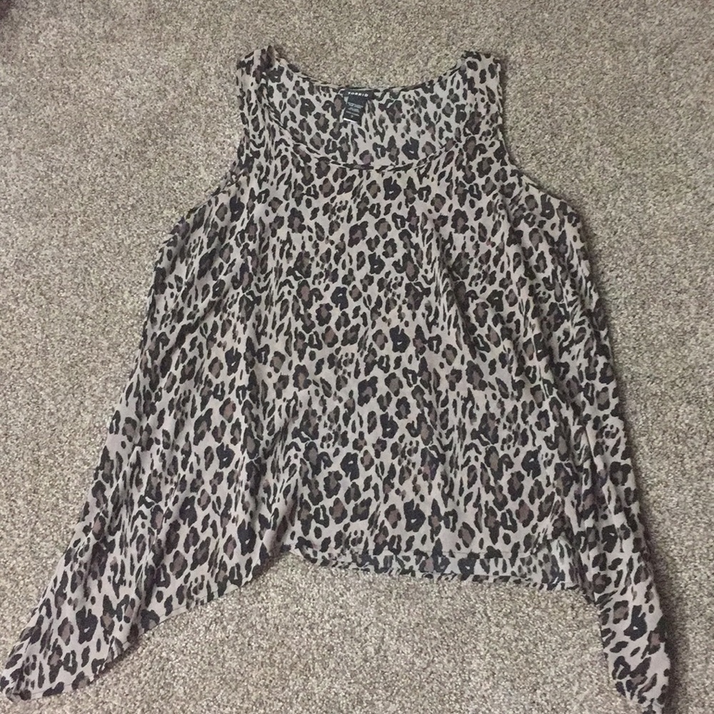 Torrid plus size cheetah tank